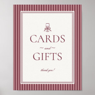 Wine Vineyard Club Old Money Cards and Gifts Sign