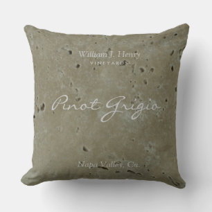Wine Vineyard Throw Pillow