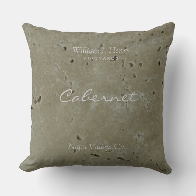 Wine Vineyard Throw Pillow (Front)