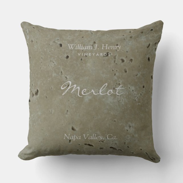 Wine Vineyard Throw Pillow (Front)