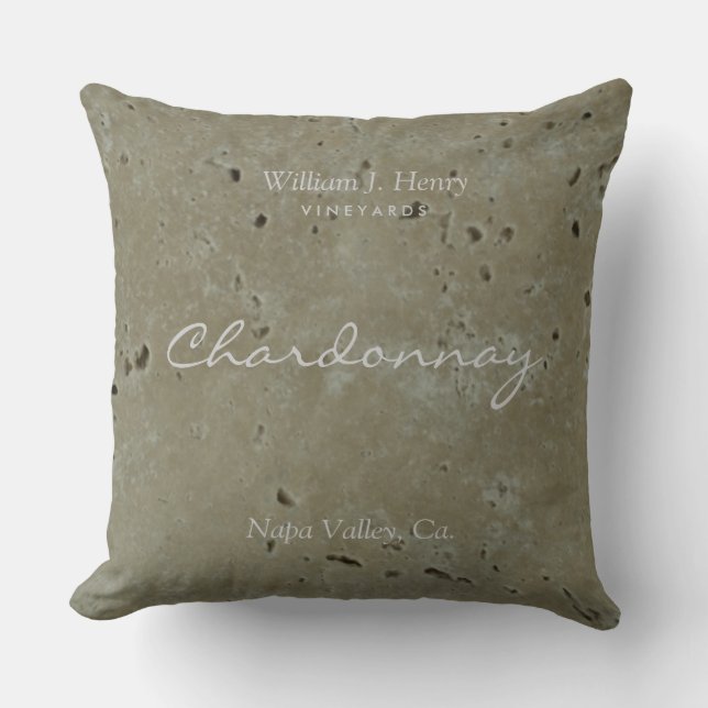 Wine Vineyard Winery Throw Pillow (Front)