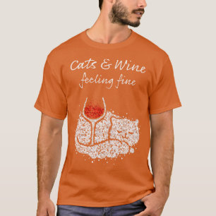 Wine Vino Wine Lover Cat Owner Cat Hangover T-Shirt