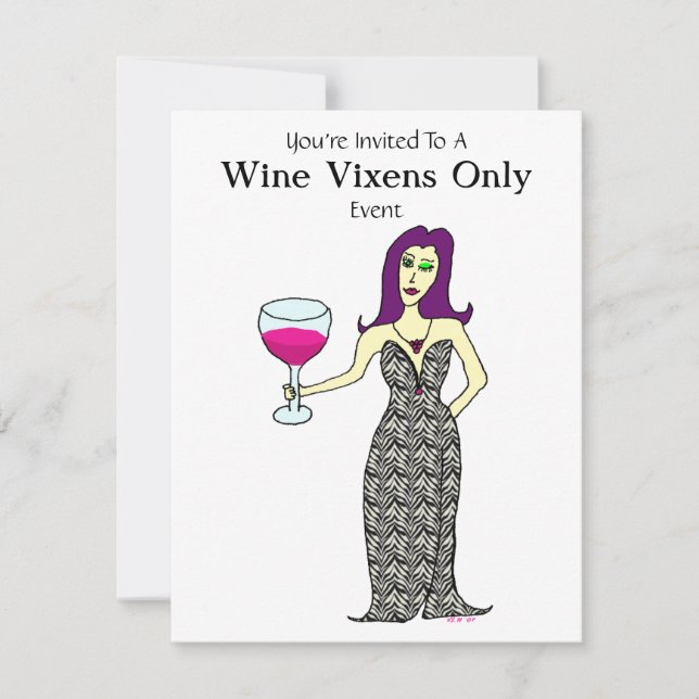 Wine Vixen Event Invitation (Front)