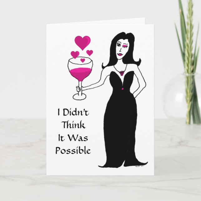 Wine Vixen Valentine's Day Card (Front)