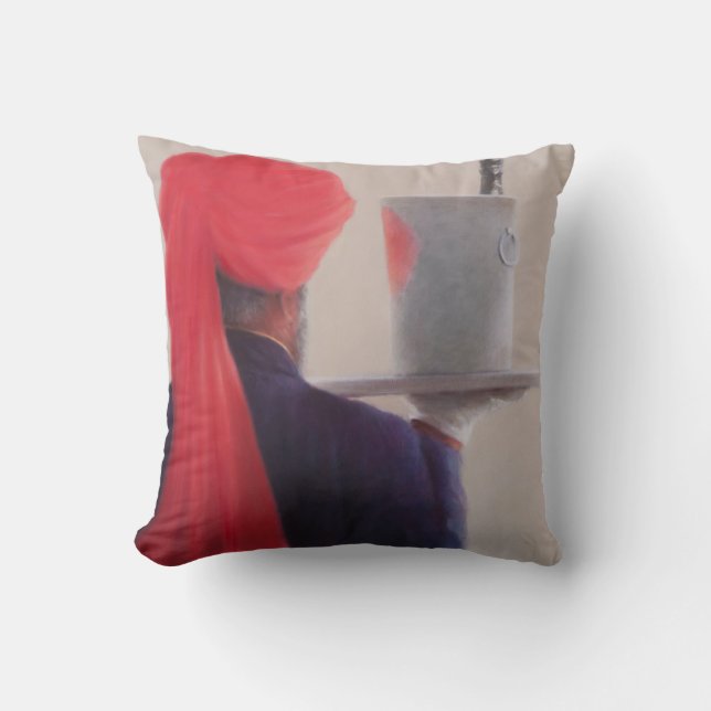 Wine Waiter Jaipur 2012 Cushion (Front)