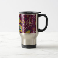Wine Whimsical Birds and Flowers