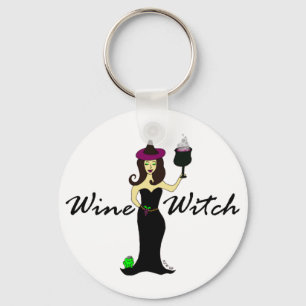 Wine Witch Key Ring