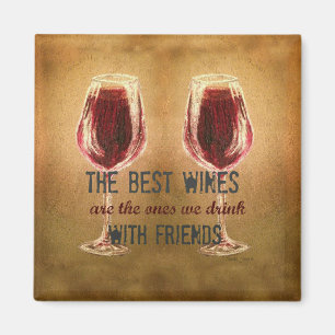 Wine with Friends Magnet