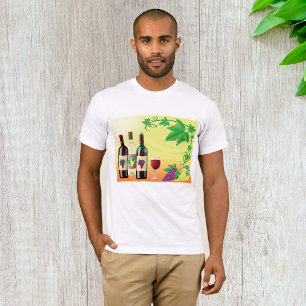 Wine With Grapes Mens T-Shirt