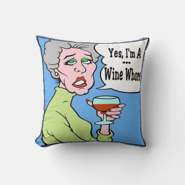 Wine WOMAN Cushion (Front)