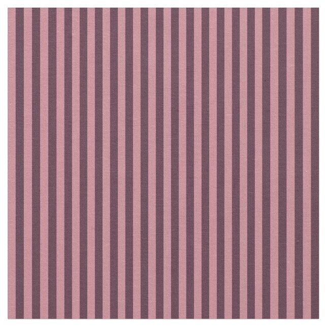 Wineberry and Lipstick Pink Stripes Fabric (Close Up)
