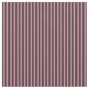 Wineberry, pink daisy and Woody Brown Stripes Fabric