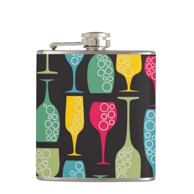 Wineglass Hip Flask (Front)