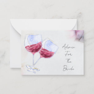 Winery bridal shower card