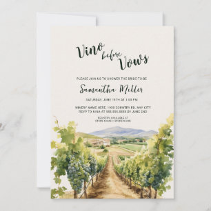 Winery Bridal Shower Invitation