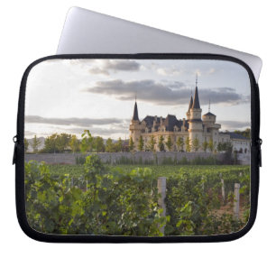 Winery building seen from the vineyard at laptop sleeve