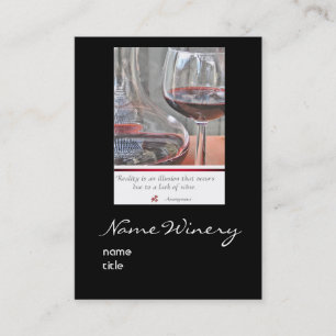 Winery business card