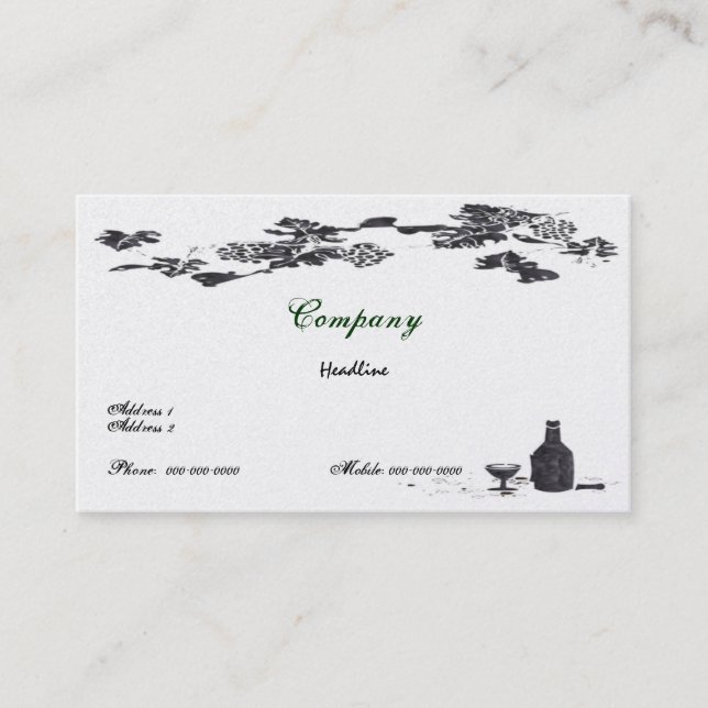 Winery Business Card (Front)