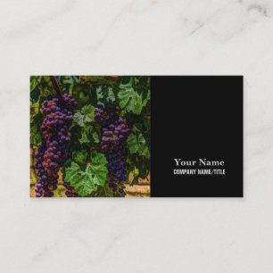 Winery Grapevine sunny tuscany vineyard grapes Business Card