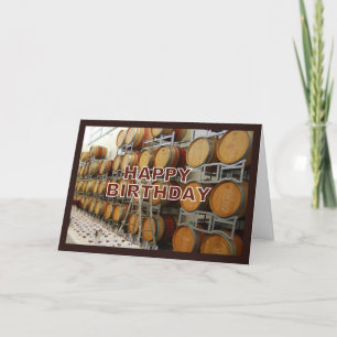 Winery Happy Birthday Card