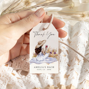 Winery Picnic Cottage Bachelorette Gift Tags