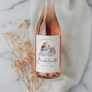 Winery Picnic Cottage Bachelorette Weekend Wine Label