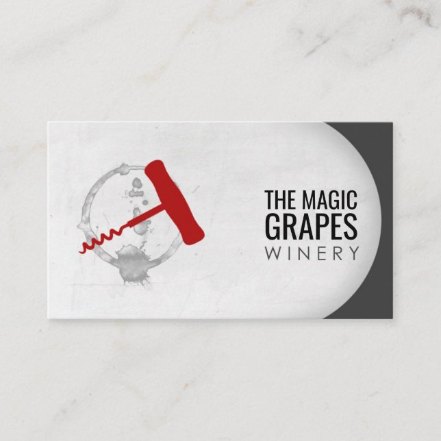 Winery shop business card (Front)