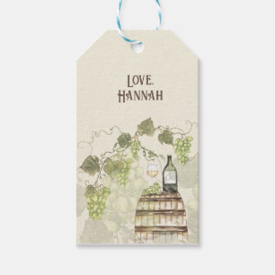Winery Theme Gift Tags – Vineyard-Inspired Favour