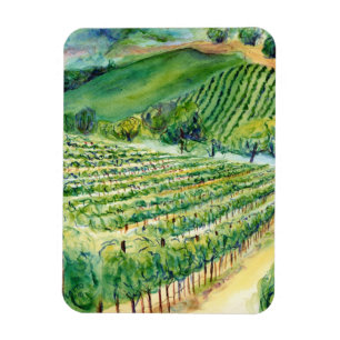 Winery Vineyard Magnet
