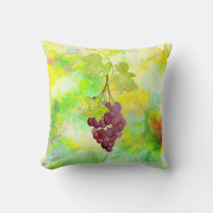 *Winery Wine Grapes Vineyard Wine Cellar Cushion