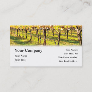 Winery Wine Restaurant Vineyard Business Cards