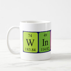 Winfred periodic table name mug