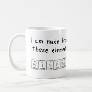 Winfred periodic table name mug