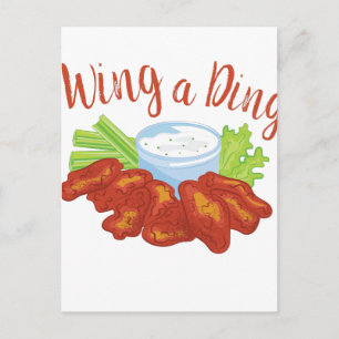 Wing A Ding Postcard
