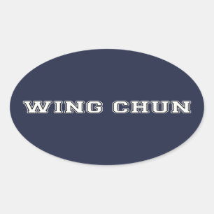 Wing Chun Oval Sticker
