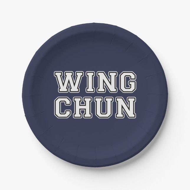 Wing Chun Paper Plate (Front)