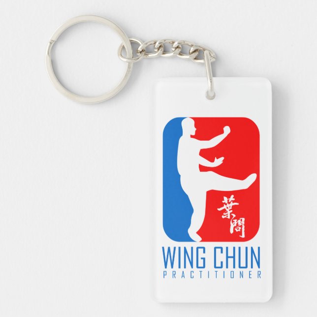 Wing Chun Practitioner "Ip Man Style" Key Ring (Front)