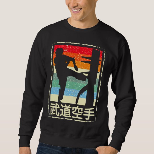 Wing Chun Retro Martial Arts Kung Fu Training Sweatshirt (Front)