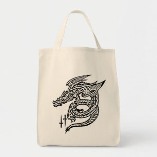 Wing Dragon Grocery Tote Bag
