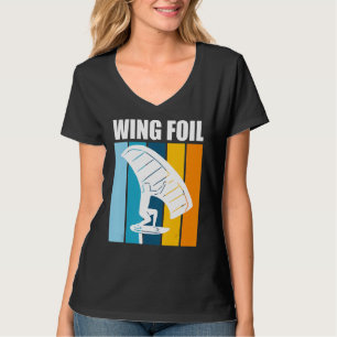 Wing Foil Retro Wing Surfer Wing Foil T-Shirt