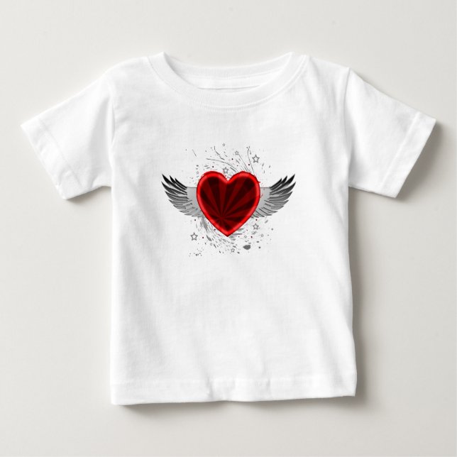 Wing Heart Baby T-Shirt (Front)