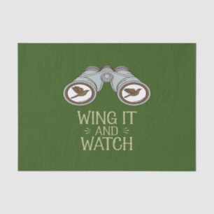 Wing It and Watch Birdwatching Nature Adventure Tissue Paper