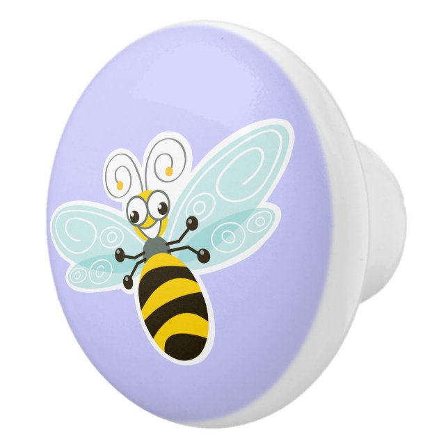 Wing-Nutz™_Bumble Bee (Buzz)_sweet & fun decor Ceramic Knob (Right)