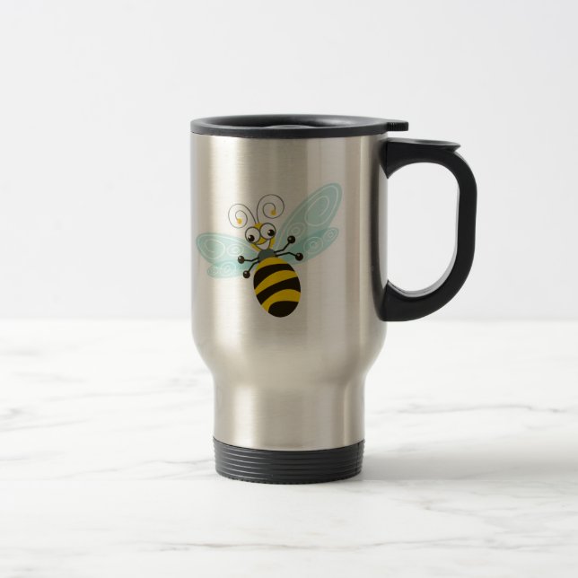 Wing-Nutz™_Bumble Bee (Buzz)_ sweet  & fun Travel Mug (Right)