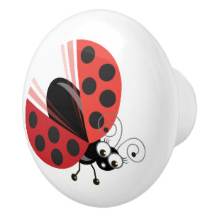 Wing-Nutz™_Ladybug (Dotty)_sweet & fun decor Ceramic Knob