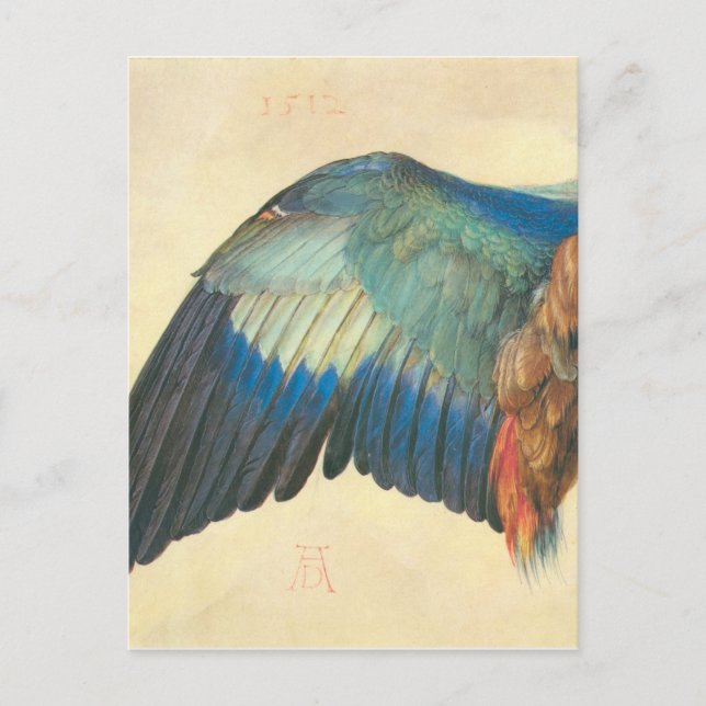 Wing of a Blue Roller by Albrecht Durer Postcard (Front)