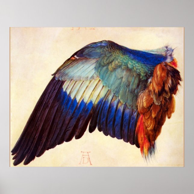 WING OF AN EUROPEAN ROLLER POSTER (Front)