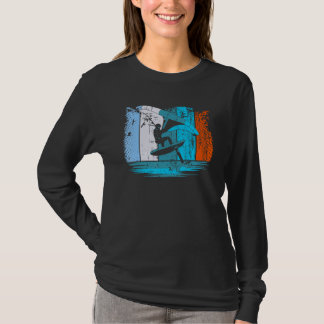 Wing Surf Wing Foil Wingsurfer Retro T-Shirt