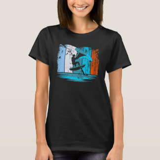 Wing Surf Wing Foil Wingsurfer Retro T-Shirt