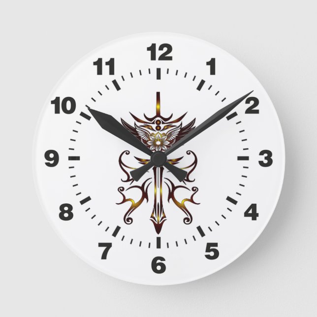 Wing Sword Clock 2 (Front)